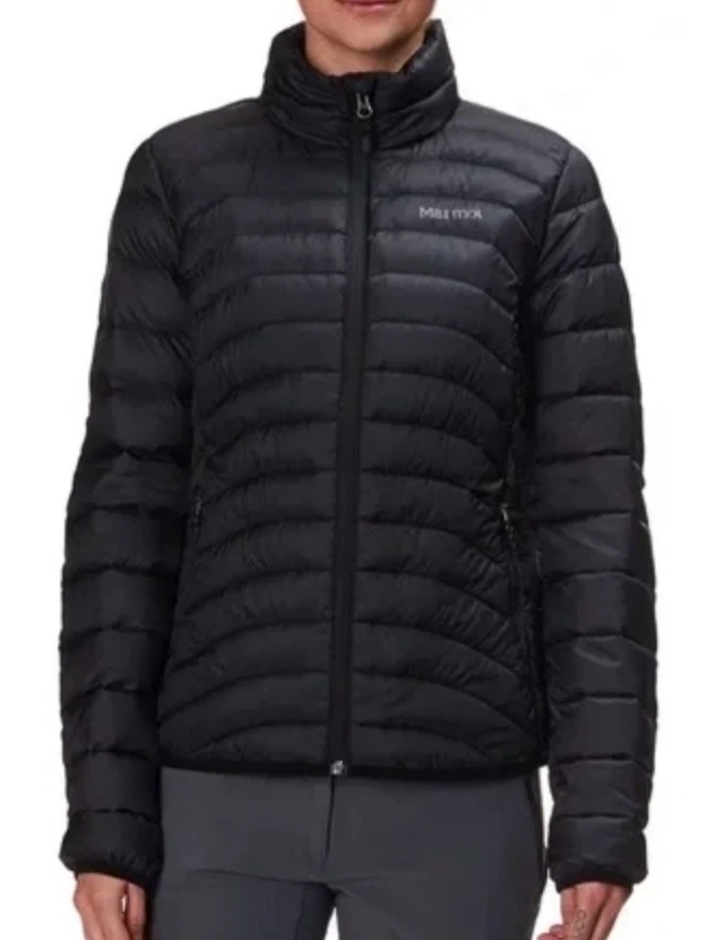 Marmot Women’s Aruna 600 down black winter puffer jacket size large EUC